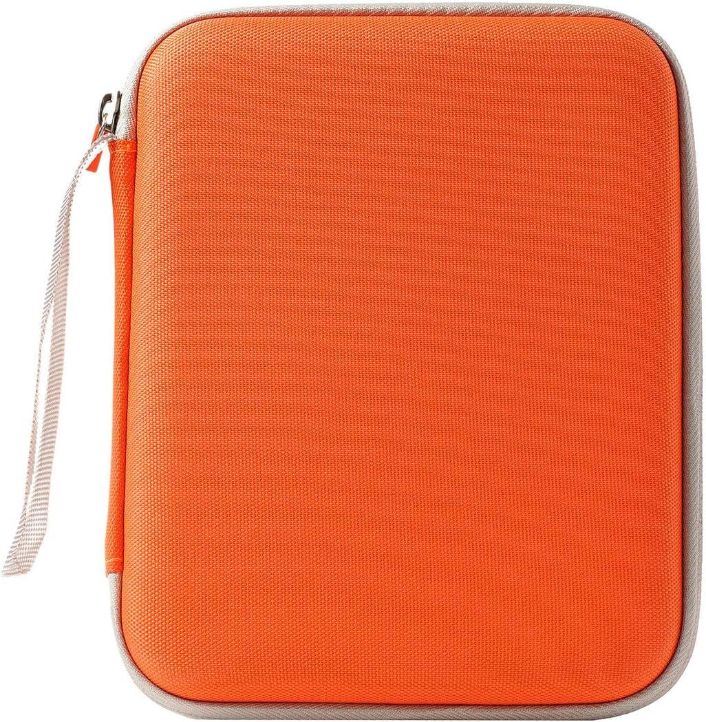Card Case Holder for Yoto Card Binder Album Pouch Storage Organizer Sleeves Portable Soft Zipper Folder for Yoto Player Audiobook Card Amiibo Card 80 Pockets (Orange)