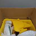 Midoneat Commercial Mop Bucket with Side Press Wringer on Wheels, 35Qt,Yellow Including One Commercial Mop