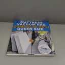 Mattress Vacuum Bag for Moving, Vacuum Seal Mattress Bag for Memory Foam or Inner Spring Mattresses, Compression and Storage for Returns, Leakproof Valve and Double Zip Seal (Queen/Full/Full-XL) (Clear)