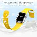8 Pack Sport Band Compatible with Apple Watch Bands Women Men 38mm/40mm/41mm/42mm(series 11 10),Silicone Waterproof Strap for iWatch Apple Watch Series11 10 9 8 7 6 5 4 3 2 1 SE Ultra