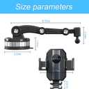 Car Phone Mount, 360 Rotatable Upgraded Phone Holder with Suction Cup for Dashboard, Windshield, Universal for iPhone 13/12 Pro, Pro Max, XS, XR, Samsung, Andriod, More Devices,Car Accessories