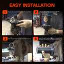 6697 Wheel Knuckle Vacuum Oil Seal Installer Tool - Compatible with Ford F-250 F-350 2005 to Current Model Years, Axle Shaft Seal Installation Tool