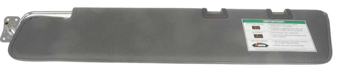 Left Sun Visor, Freightliner Cascadia 2009, Dorman