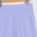WDIRARA Girl's Flare Pants High Waisted Elastic Waist Bell Bottom Casual Pants (Purple)