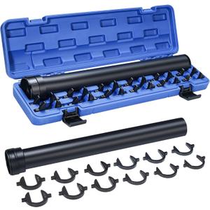 Inner Tie Rod Removal Tool Master Inner Tie Rod Tool Set with 12 Crowfoot Adapters 1/2 Inch Drive Tube for Tie Rod Removal and Installation (Blue)
