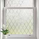 Privacy Window Film Day & Night, Static Cling Frosted Glass Window Film, 99% UV Blocking, No Glue Removable Window Covering for Bathroom Bedroom Kitchen Office (23.6 x 78.7 in)