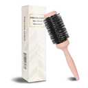 Unique Design Round Brush for Blow Drying, Professional 2.1 inch Round Barrel Brush With Ergonomic Handle for Styling, Curling and Straightening. Pain-Free. Christmas Stocking Stuffer Gift.