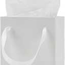 Aosric 30 Pack 4x2.8x4.5 In White Gift Bags  Small Sturdy & Reusable Premium Thick Paper Bags for Boutique Gift, Party Favors, Weddings, Birthdays, Christmas and Holidays
