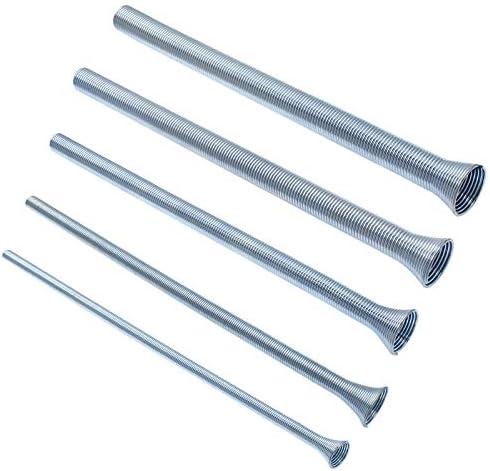 PHITUODA 5 Pack Spring Tube Bender Set 1/4'', 3/8'', 1/2'', 5/8'' and 3/4'' for Copper, Aluminum and Thin Wall Steel Tubing Bender Kit, 13.78" / 350mm Length