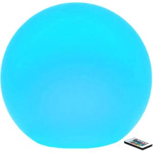 Borelor LED Ball Light, 14-Inch Rechargeable & Remote Control Globe Lights 16 RGB Colors Changing Indoor/Outdoor Night Light for Home/Party/Lawn/Desk Decoration