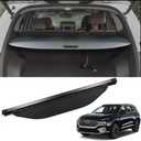 for Hyundai Santa Fe Cargo Cover 2019 2020 2021 2022 2023 for Hyundai Santa Fe Accessories Black Retractable Trunk Cover Security Shield Shade
