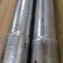 GRELWT 2 Pack 2-3/8" OD Metal Post Extender, 24" Fence Post Extension Height, Hot-dip Galvanized Steel, Includes Screws and Caps