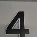 ISUNMEA 9 Inch Solar Lighted House Numbers for Outside, Light Up Waterproof LED Address Numbers Signs for Houses, Large Personalized Illuminated Exterior Modern House Numbers Light (4-Black, 9IN)