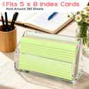 5x8 Index Card Holder, Clear Acrylic 5x8 Index Card Organizer -1 Pack (No Card)