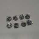 8 Pieces St Christopher Medal for Car Silver Saint Christopher Visor Clip Religious Car Medals Go Your Way in Safety Clip Auto Sun Visor Accessories for Parent Family Friend