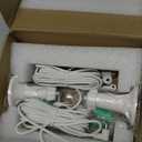 Solar Panel Charger for Ring Camera, Compatible with Ring Stick Up Cam Battery, Ring Spotlight Plus/Pro Battery, Waterproof, 5V 6W Fast Charging (White 2Pack)