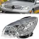 DIBON AUTO Headlight Compatible for Mercedes Benz W204 C Class C300 C230 C350 2008 2009 2010 2011 (Left)