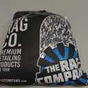 The Rag Company - The Cyclone Ultra Wash Mitts - 70/30 'Gauntlet' Blend Korean Microfiber, Foam Padding, Scratch-Free, Lint-Free, Great for Rinseless Washing, 8in x 9in, Blue + Black (2-Pack)
