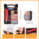 Kuject Heat Gun for Shrink Tubing, 820PCS Solder Seal Wire Connectors & Heat Shrink Tubing Kit, Waterproof Heat Shrink Wire Connectors Kit with Mini Heat Gun for Marine Automotive Wiring, AWG 26-10