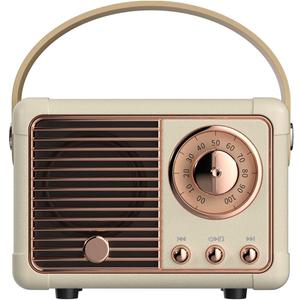 Dosmix Retro Bluetooth Speaker, Vintage Decor, Portable Wireless Bluetooth Speaker, Cute Old Fashion Style for Kitchen Desk Bedroom Office Outdoor Accessories for iPhone Android (Yellow)