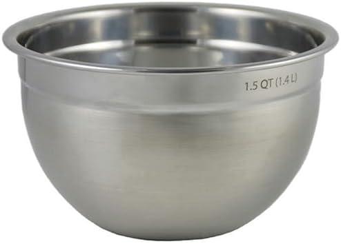 Pack of 6 Tovolo Stainless Steel Mixing Bowls, 1.5 Qt - Small Metal Nesting Mixing Bowl with Rounded Lip for Easy Pour & Minimal Mess - Dishwasher Safe Kitchen Supplies for Prep & Cooking