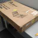 Dog Kennel Outside with Roof, 4'x4'x4.5' Outdoor Dog Kennels for Large Dogs, Heavty Duty Welded Dog Crate Playpen with UV-Resistant Waterproof Cover