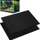 2 Packs 23.6 x 15 Inch Aquarium Fish Tank Leveling Pad, 6mm Thick Foam Fish Tank Mat Non-Slip Neoprene Foam Shockproof Easy Cut for Water Stable Floor Protection Black