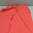 WROLEM Women Pocket Pants Lightweight Wide Leg Drawstring Elastic Waist Lounge Cropped Pants (XL, Red)