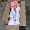 Windyun 8 Pack Kids Teepee Tent for Slumber Party with Mattress,Light String,Airbed Fitted Sheet,Sleepover Tent for Girls Boys Party,Kids Play Playhouse Indoor Outdoor(White)