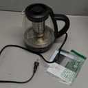 Chefman Electric Kettle with Tea Infuser, Compact 1L (4 Cups), 1500W, Removable Lid for Easy Cleaning, Boil-Dry Protection, Stainless Steel Filter, BPA Free, Auto Shut Off, Small Electric Tea Kettle (Black)