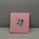 12x12 Inch Large 3 Ring Binder Scrapbook Album, Linen Cover Scrap Books 30 Pocket with Plastic Sleeves Protectors Display 60 Pages 12 x 12 Art Portfolio for Wedding Baby Adventure (Pink)