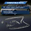 Front Headlight and Bumper Bracket Mount Support Retainer Kit Fit for 2006-2011 Civic Sedan,Left and Right Side 71190-SNA-A00 71140-SNA-A00 HO1066106 HO1067108 (4pc)