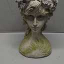 DiliComing Head-Planter Face-Planters Pot - 10 Inch Flower Pots Outdoor with Drainage Hole, Face Flower Pot Head Planter for Garden Decor, Gifts for Women and Housewarming Gift 6.5 x 6 x 10.2 Inch