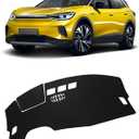 FIILINES Dash Cover for Volkswagen ID.4 2021-2024, VW ID4 Accessories Dashboard Mat 2024 VW ID4 Accessories Dash Cover Sunshade Nonslip Mesh Carpet Protector No Glare Black