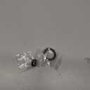 TISUR Magnetic Quick Release Keychain Clip, Small Carabiner Clip Holder,Detachable Key Chain hook with Snap Key Ring for Car (Black (1-pack))