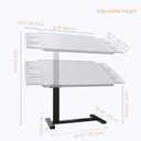 Jigsaw Puzzle Table 1500 Piece with Drawers and Cover 35"x26" Adjustable Puzzle Tables for Adults with 4 Wheels 6-Tilting-Angle Portable Plastic Jigsaw Puzzle Board