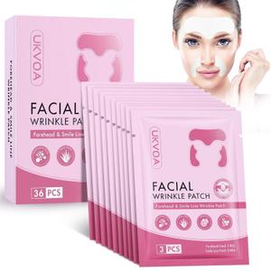 Forehead Wrinkle Patches & Smile Line Patches, Overnight Facial Wrinkle Treatment with Hyaluronic Acid, Aloe, Collagen & Vitamin E to Lift Smile Lines for Women