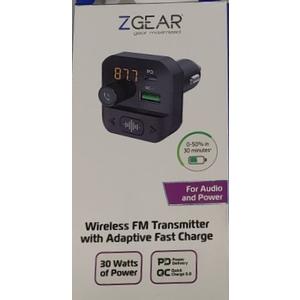 ZGear FM Transmitter with Adaptive Fast Charger