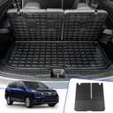 Rongtaod Cargo Mat Compatible with 2016-2025 Honda Pilot Cargo Mat Cargo Liner Trunk Mat TPE Back Seat Cover Protector 2024 Pilot Accessories (Trunk Mat with Backrest Mat) (Trunk Mat with Backrest Mat(7&8Seats), Compatible with 2016-2022 Pilot)