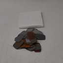 Dunzy 60 Pcs Blank Leatherette Hat Patches with Adhesive Rustic Rounded Rectangle Patch Faux Leather Patches for Hats Costumes Fabric Repair Sew Laser Supplies(Khaki, Gray, Brown,2x3inch)