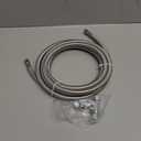Refrigerator Ice Maker Water Line Kit - 10' Braided Stainless Steel Fridge Water Line with 1/4" Compression Fittings Pex Tubing Core and Water Splitter