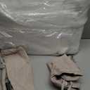 AAAAAcessories D-Shaped Chair Cushions, 2" Thick Dining Chair Pads with Ties and Removable, Machine-Washable Cover, 17" x 16", Set of 4, Oatmeal Beige