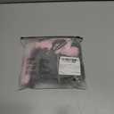 OYOANGLE Women's 4 Piece Garter Lingerie Set Lace Mesh Sheer Bow Knot Babydoll Underwire with Stockings (Large, Black)