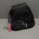 KKXIU Trendy Leather Backpack Purse for Women and Ladies Shoulder Travel Daypacks Bags (A-Black)