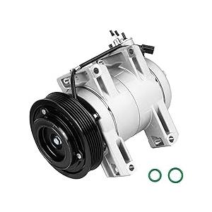 APremium Air Conditioner AC Compressor with A/C Clutch (w/One Plug) Compatible with Nissan Rogue 2.5L 2008-2013, Rogue Select 2.5L 2014 2015, (w/ DKS17DS Compressor not for 6SBH114C Style)