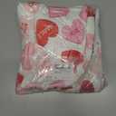 4Pcs Valentines Shower Curtain Set for Bathroom, Pink Red Heart Valentines Bathroom Sets Sweet Heart Decor Set with 12 Hooks Include Non Slip Rugs, Toilet Lid Cover, Bath Mat, Shower Curtain