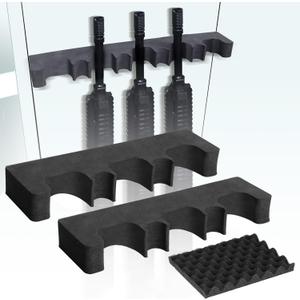 2 Pack Gun Rack for Gun Storage, Gun Safe Accessory for Rifles and Shotguns, Gun Holder in Gun Cabinet, Shotgun Rifle Rest, Foam Material with Magnetic Strip, Gifts for Hunters