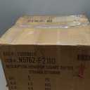 HomePop Square Tufted Storage Ottoman - Textured Navy, Small