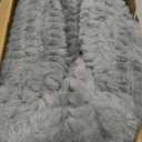Heated Blanket Electric Blanket,Cozy Faux Rabbit Fur & Soft Flannel Warm Heater Throw Blanket with 5 Fast Heating Levels &10Hours Auto-Off Over-Heat Protection50" x 60" (Grey)