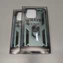 2 x IKAZZ for iPhone 15 Pro Max Case 6.7 Inch with Screen Protector,Military Grade Shockproof Heavy Duty Protective Phone Cover Pass 16ft Drop Test with Magnetic Kickstand Car Mount Holder,Pine Green